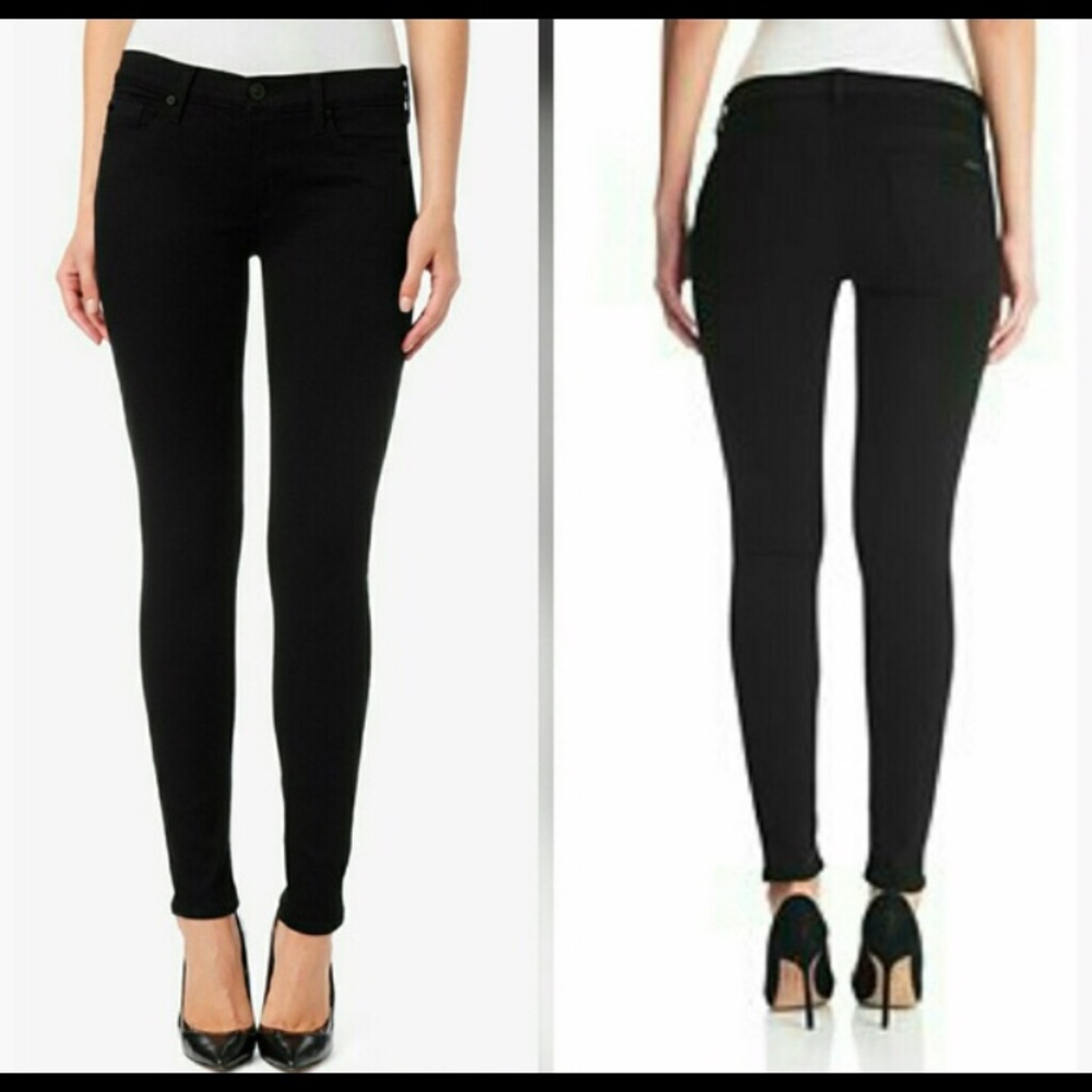 Hudson Black Krista Super Skinny Jeans